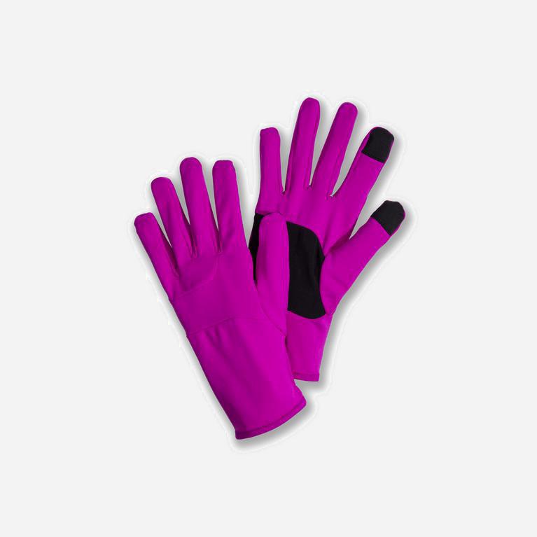 Brooks Fusion Midweight Israel - Men's Running Gloves - Magenta (01794-GDHY)